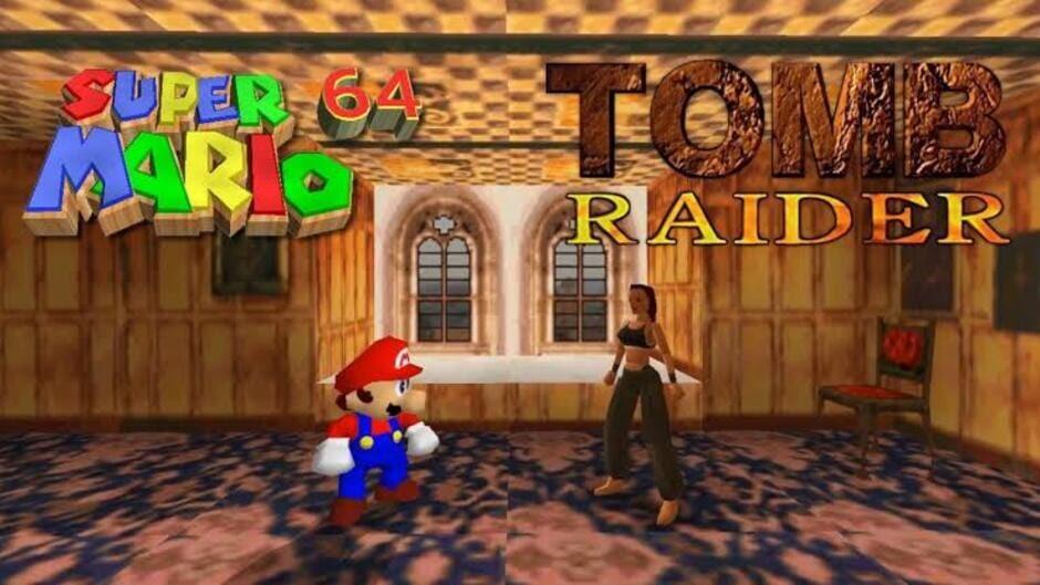 Super Mario 64 in Tomb Raider artwork 2