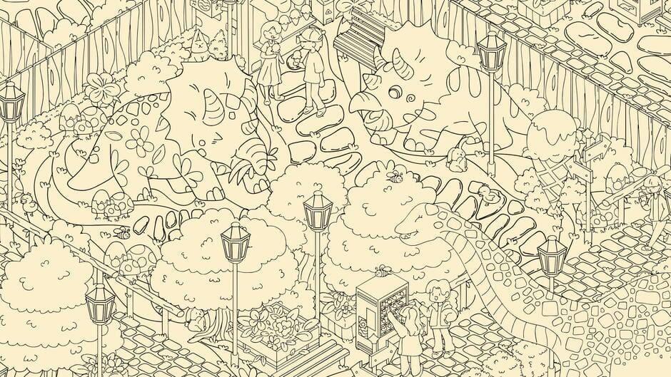 Cats and Seek: Dino Park artwork 3