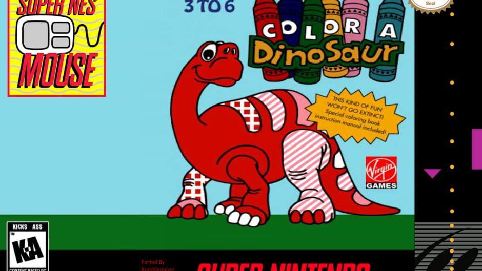 Color a Dinosaur SNES Port artwork 1