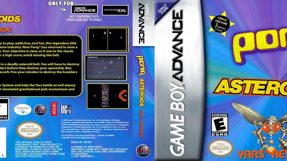 Asteroids / Pong / Yars' Revenge artwork 1