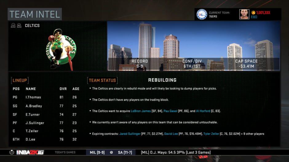 NBA 2K16 screenshot 1