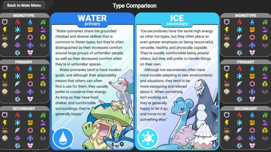 Pokedex-Accurate Dual-Type Pokemon Personality Test screenshot 1