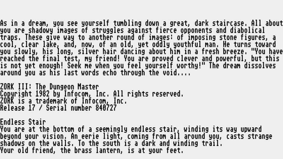 Zork III: The Dungeon Master screenshot 1