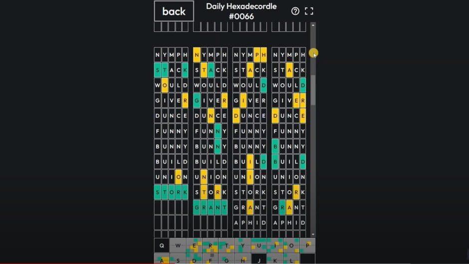 Hexadecordle screenshot 2