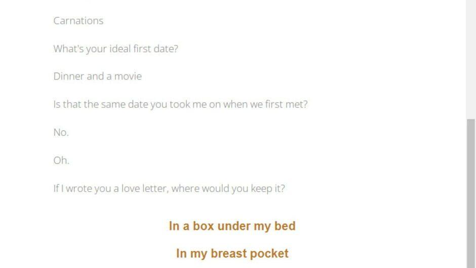 Answer These 10 Questions And I'll Tell You What Kind of Lover You Are screenshot 3