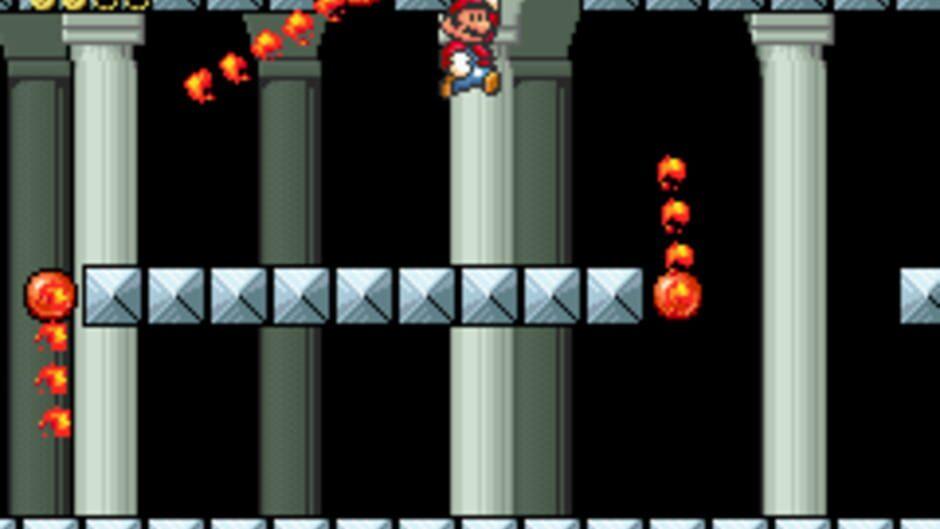 Super Mario Advance 4: Super Mario Bros. 3-e - Swinging Bars of Doom screenshot 1
