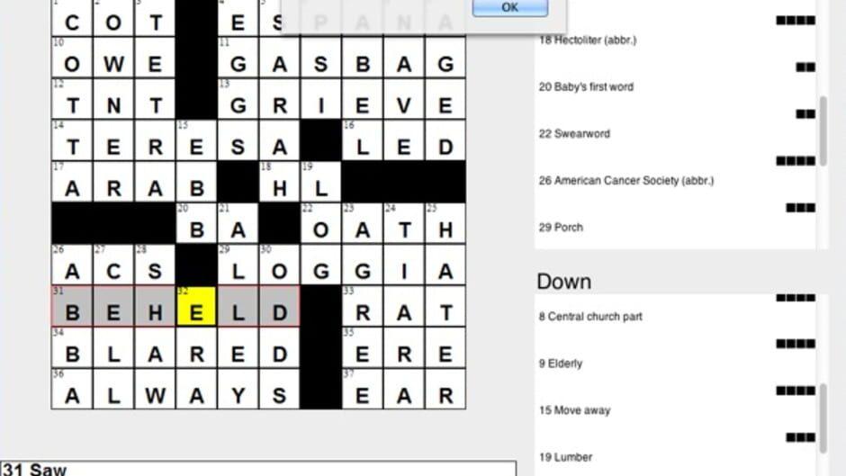Crosswords Crazy! screenshot 2