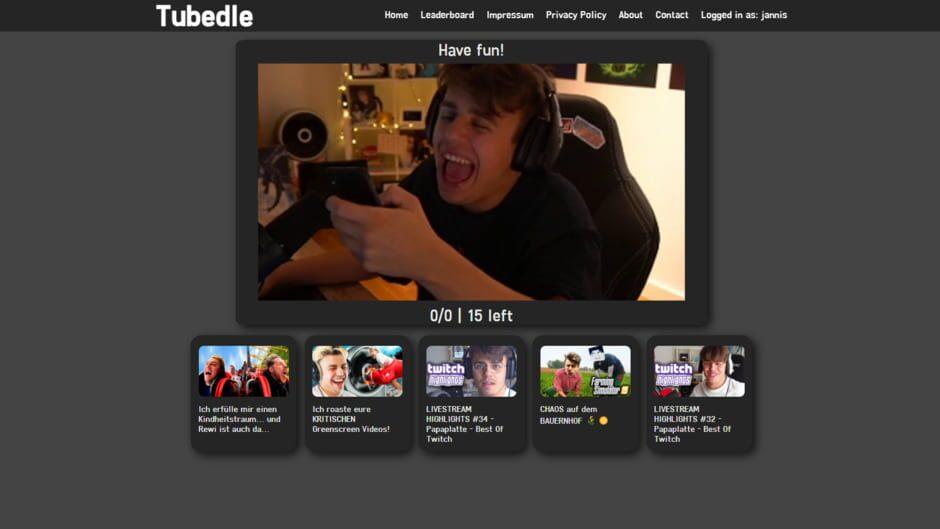 Tubedle screenshot 2