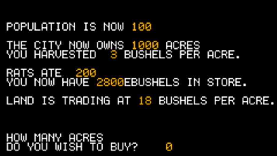 Hammurabi screenshot 2