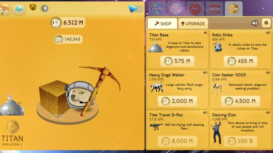 Dogeminer 2: Back 2 the Moon screenshot 1