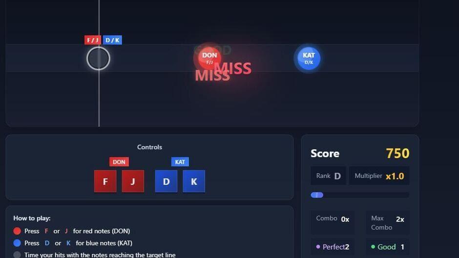 Taiko on the Web screenshot 2