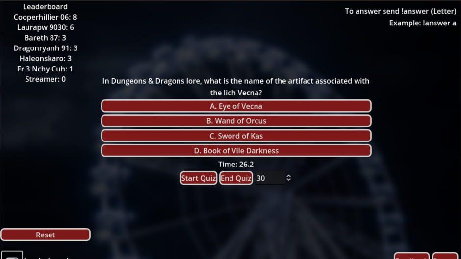 Streamers Interactive Quiz Game screenshot 1