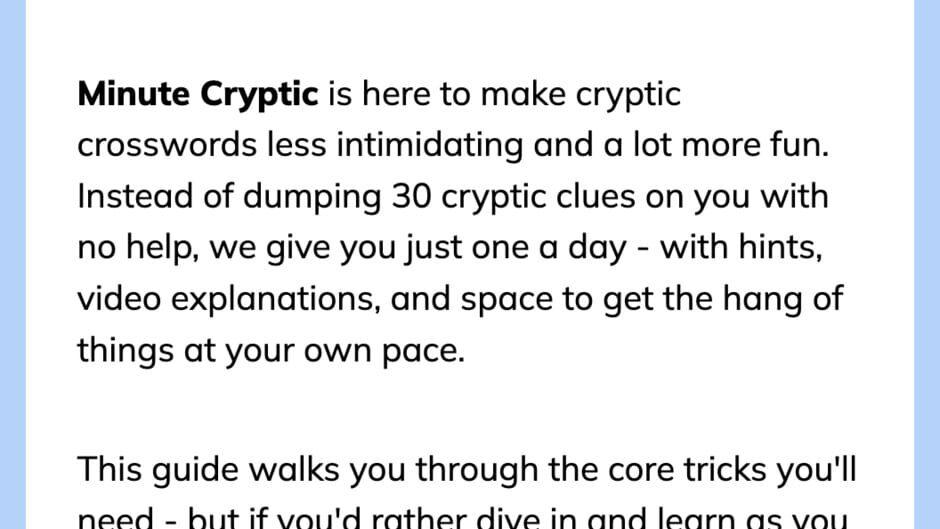 Minute Cryptic screenshot 4