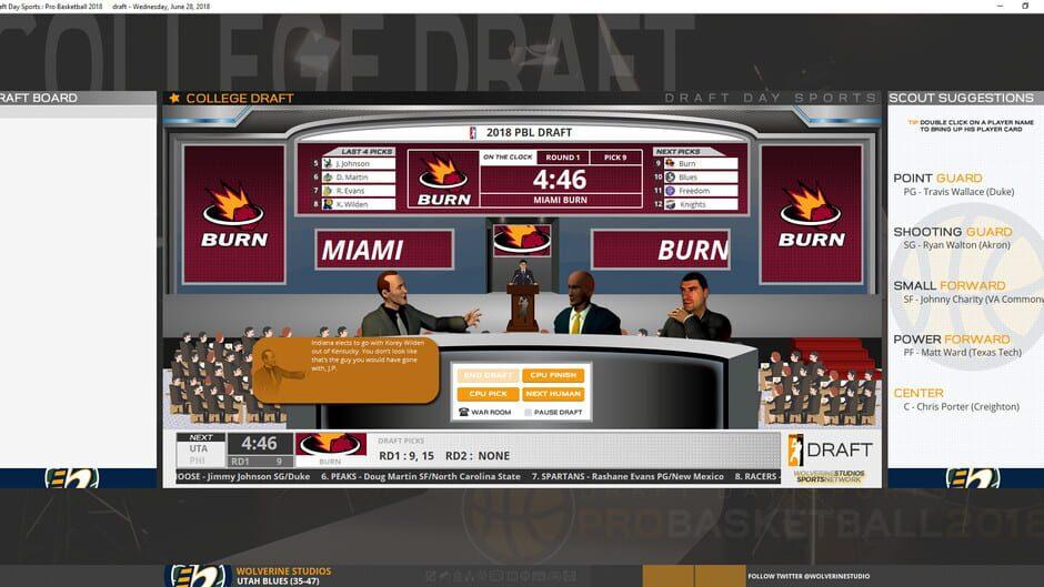 Draft Day Sports: Pro Basketball 2018 screenshot 4