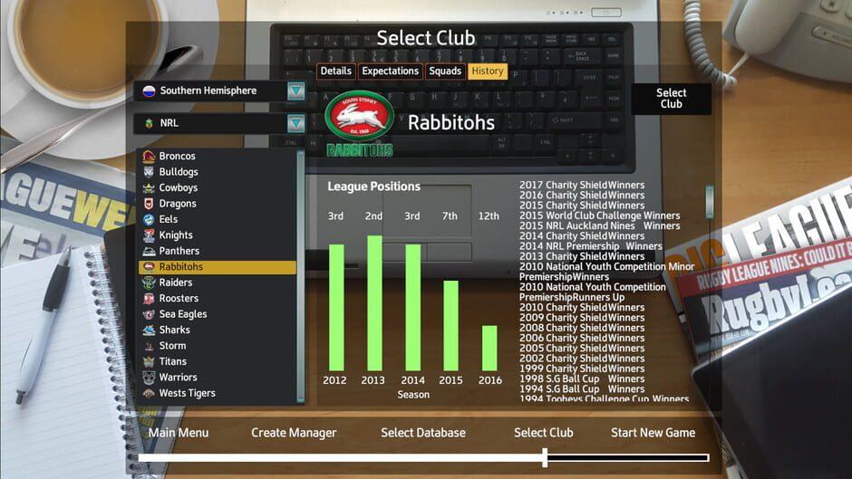 Rugby League Team Manager 2018 screenshot 1