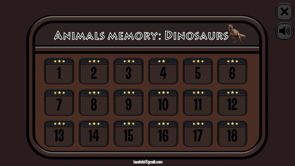 Animals Memory: Dinosaurs screenshot 1