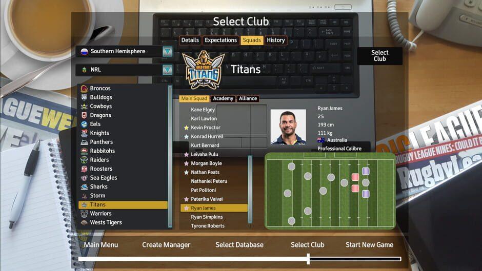 Rugby League Team Manager 2018 screenshot 4