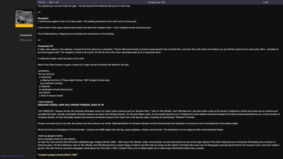 Kinophobia screenshot 2