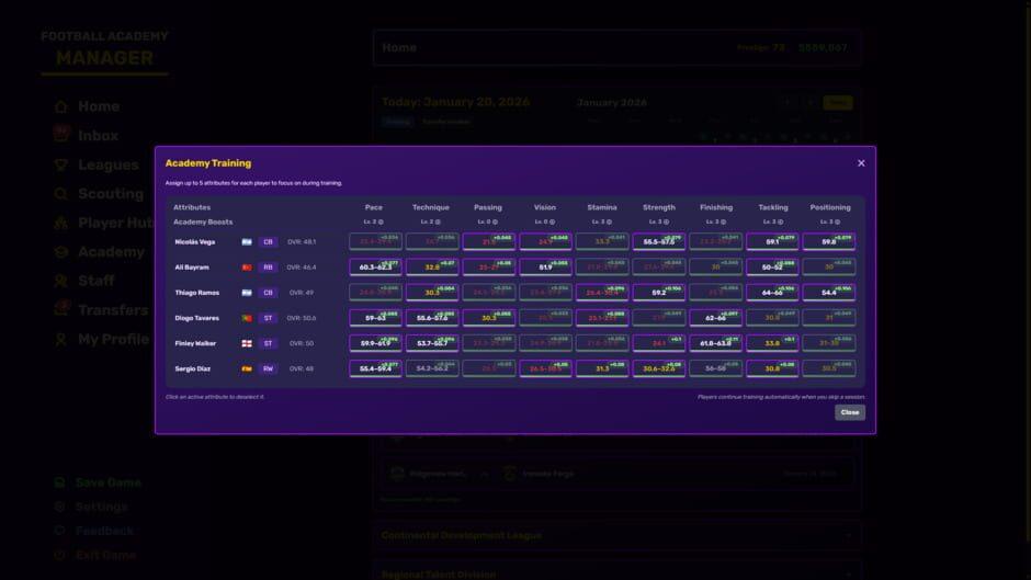 Football Academy Manager screenshot 1