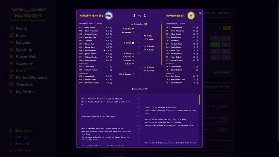 Football Academy Manager screenshot 2
