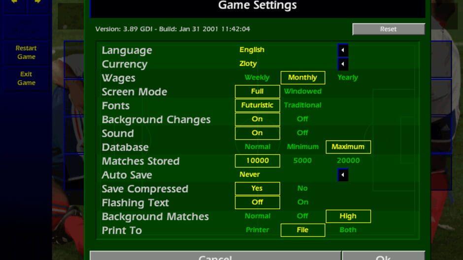 Championship Manager: Season 00/01 screenshot 3