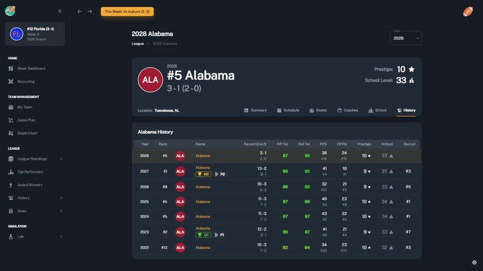 Football Coach: College Dynasty screenshot 2