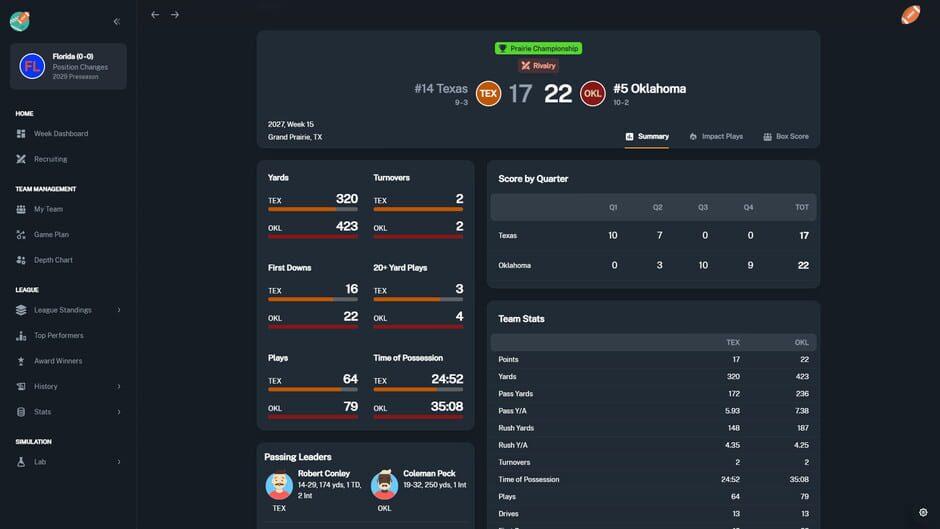 Football Coach: College Dynasty screenshot 3