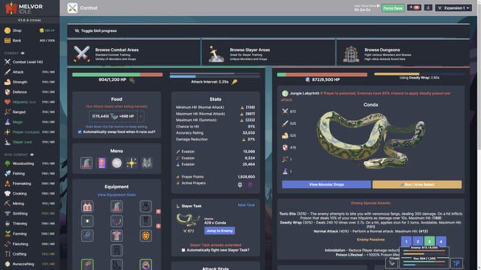 Melvor Idle: Throne of the Herald screenshot 1