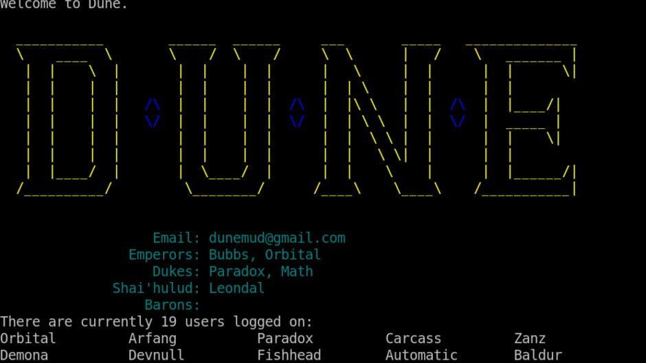 Dune MUD screenshot 1