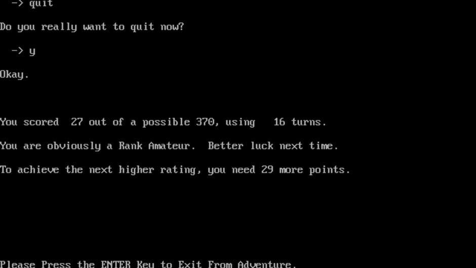 Colossal Cave Adventure screenshot 1