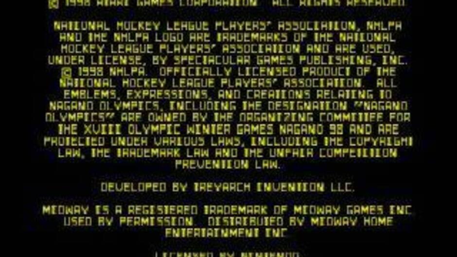 Olympic Hockey 98 screenshot 1