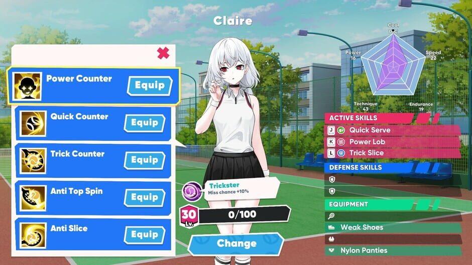 Academy Love Saga: Tennis Angels screenshot 4