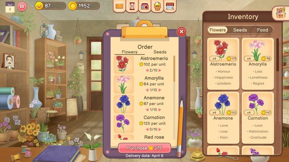 Hanako's flower shop screenshot 1
