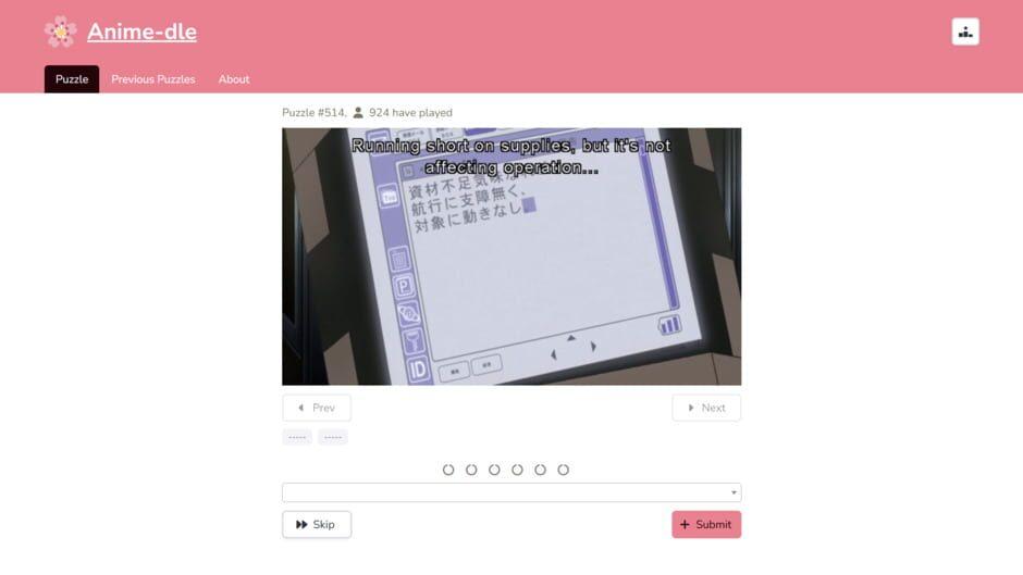 Anime-dle screenshot 1