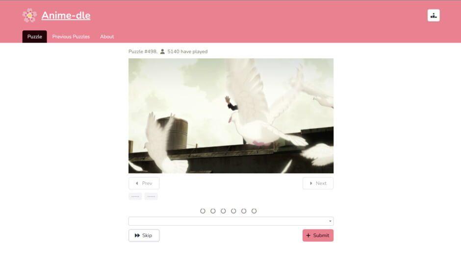 Anime-dle screenshot 2