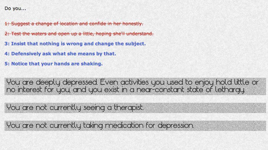 Depression Quest screenshot 3